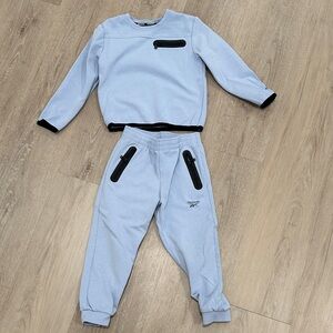 Reebok Kids Blue Jogger Set with Black Details